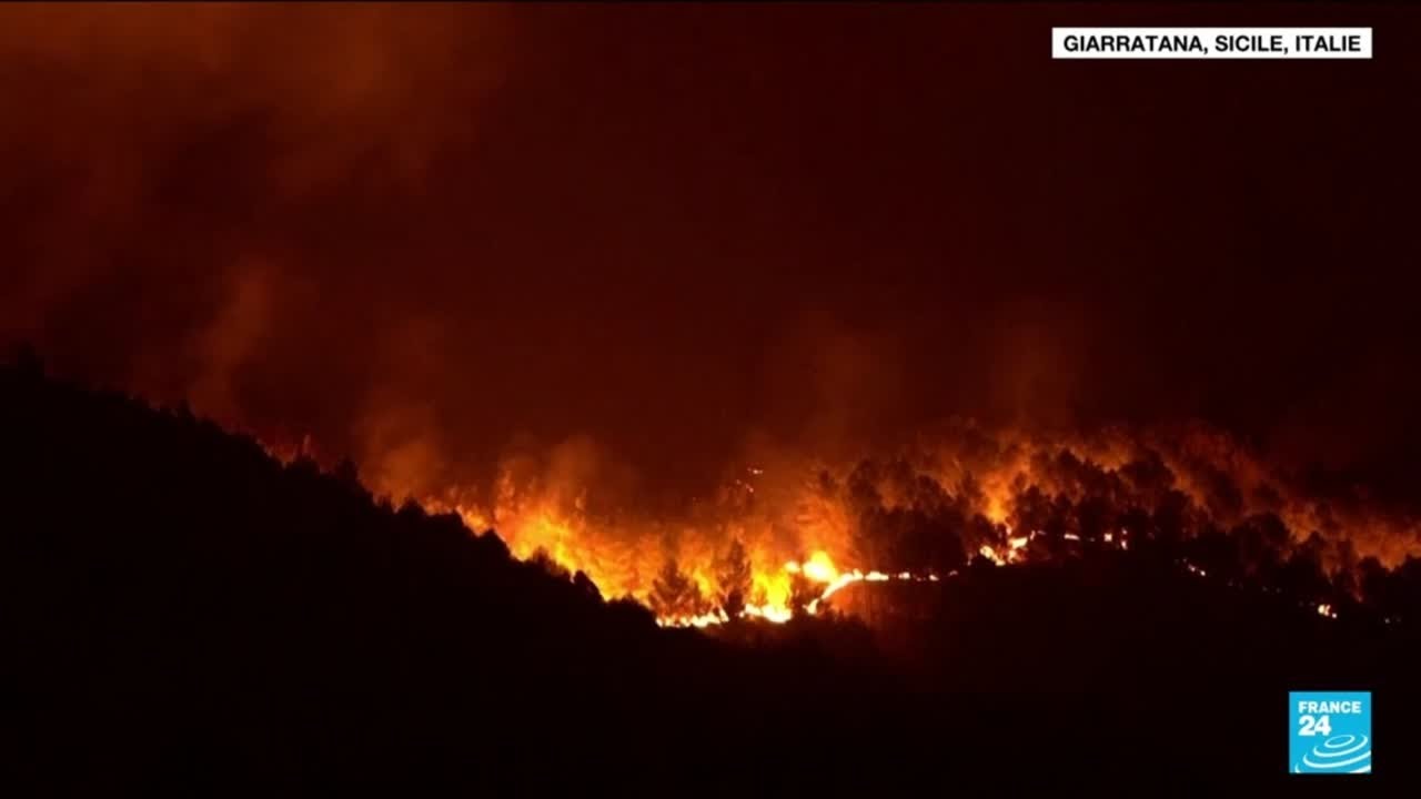 image 0 Record De Chaleur En Italie : Près De 79 Degrés En Sicile Et Au Moins 500 Incendies • France 24